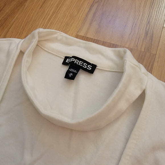 Express Choker Deep Plunge Sleeveless Blouse - Picture 3 of 6